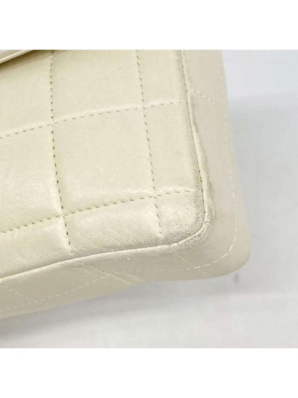 Chanel Shoulder Bag Choco Bar Lambskin Beige Gold
